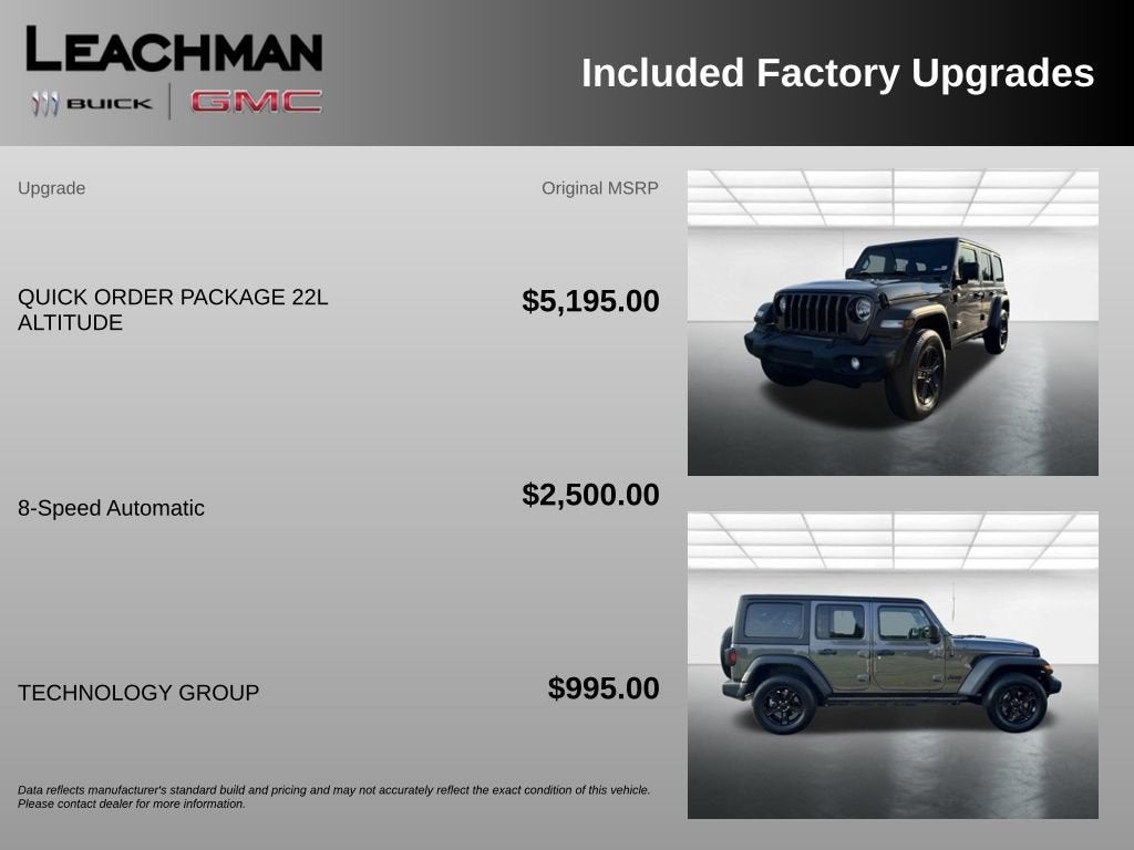 2021 Jeep Wrangler Unlimited Sport Altitude 4x4