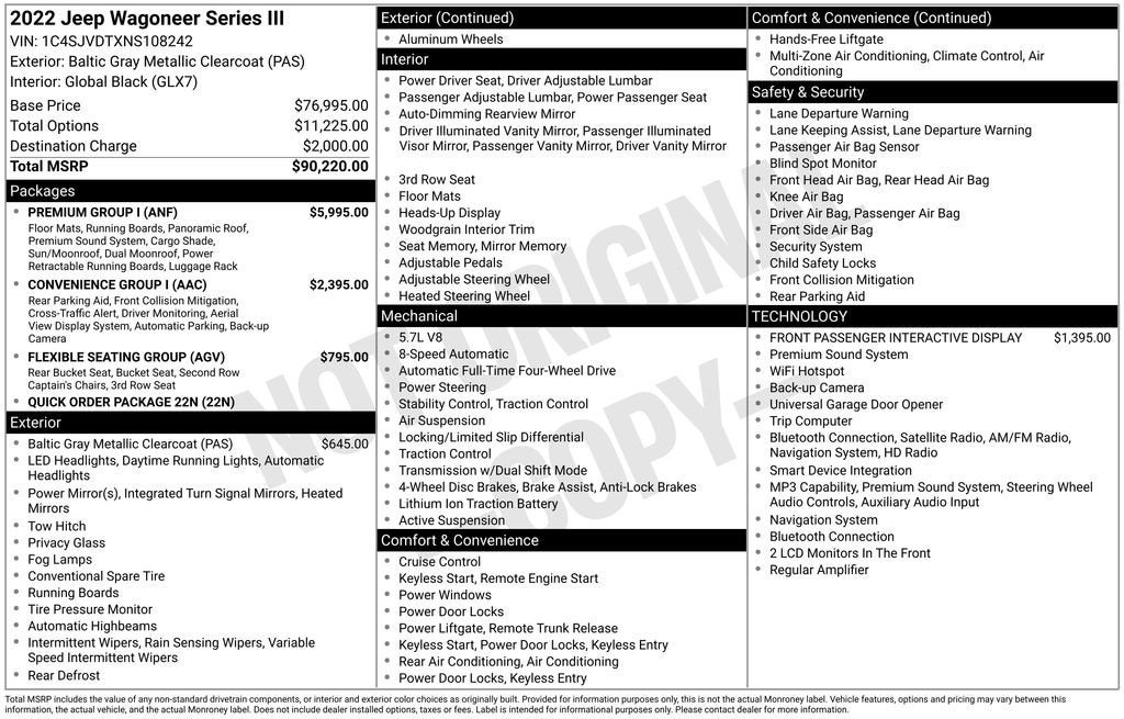 2022 Jeep Wagoneer Series III