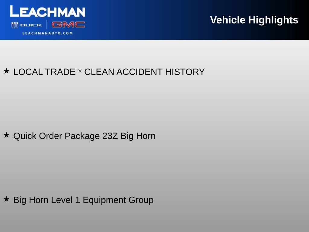 2021 RAM 1500 Big Horn