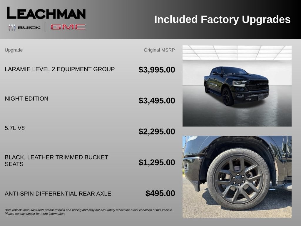 2021 RAM 1500 Laramie Crew Cab 4x4 5'7" Box