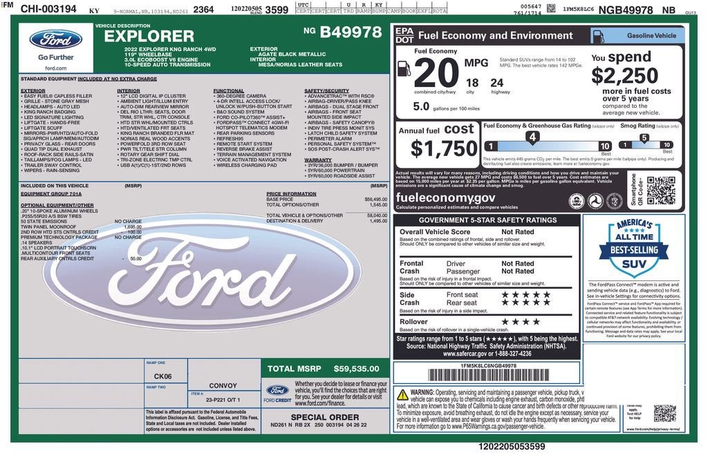 2022 Ford Explorer King Ranch