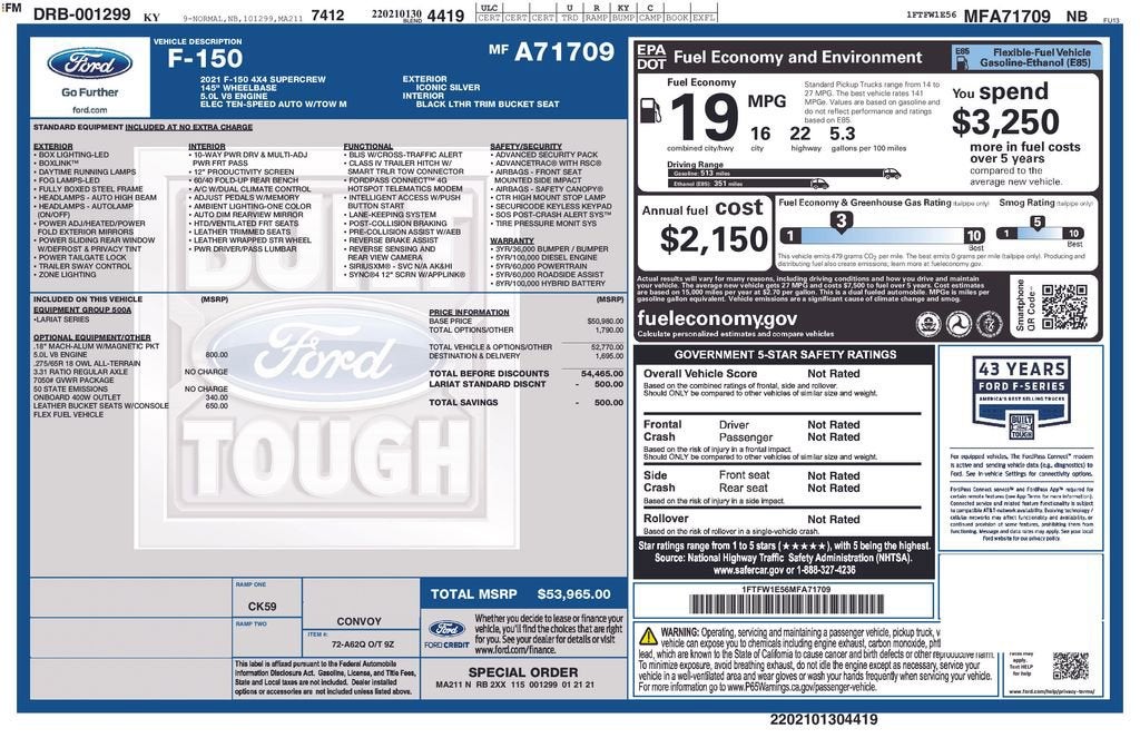 2021 Ford F-150 Lariat