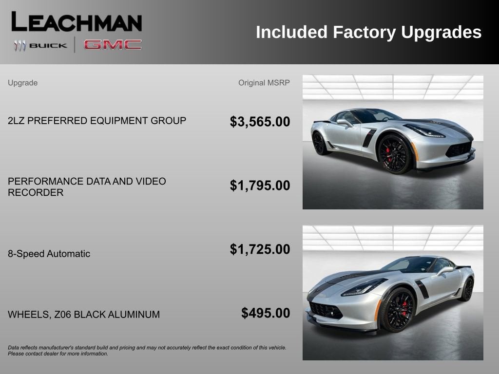 2016 Chevrolet Corvette Z06 Z06 2LZ