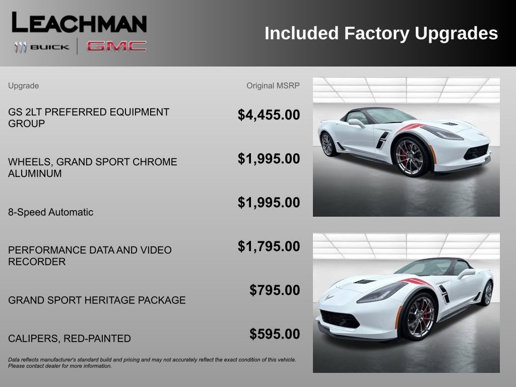 2019 Chevrolet Corvette Grand Sport Grand Sport 2LT