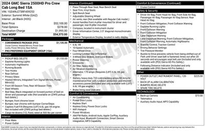 2024 GMC Sierra 2500 HD Pro