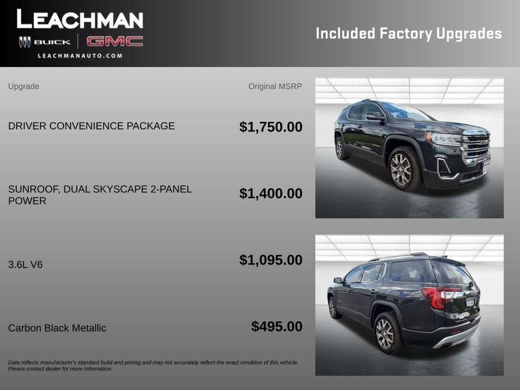 2020 GMC Acadia SLE
