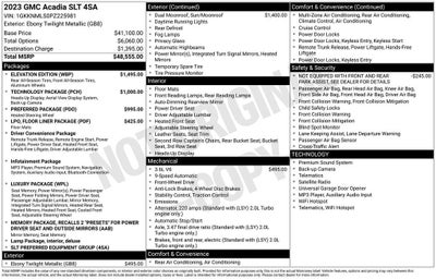2023 GMC Acadia SLT
