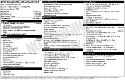 2025 Chevrolet Tahoe High Country