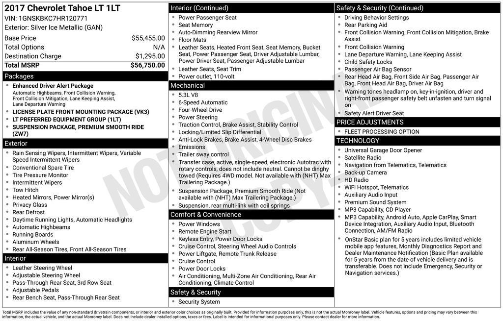 2017 Chevrolet Tahoe LT