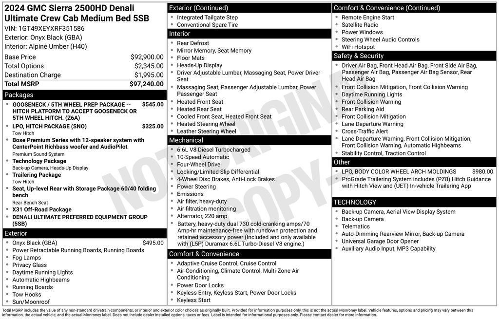 2024 GMC Sierra 2500 HD Denali Ultimate