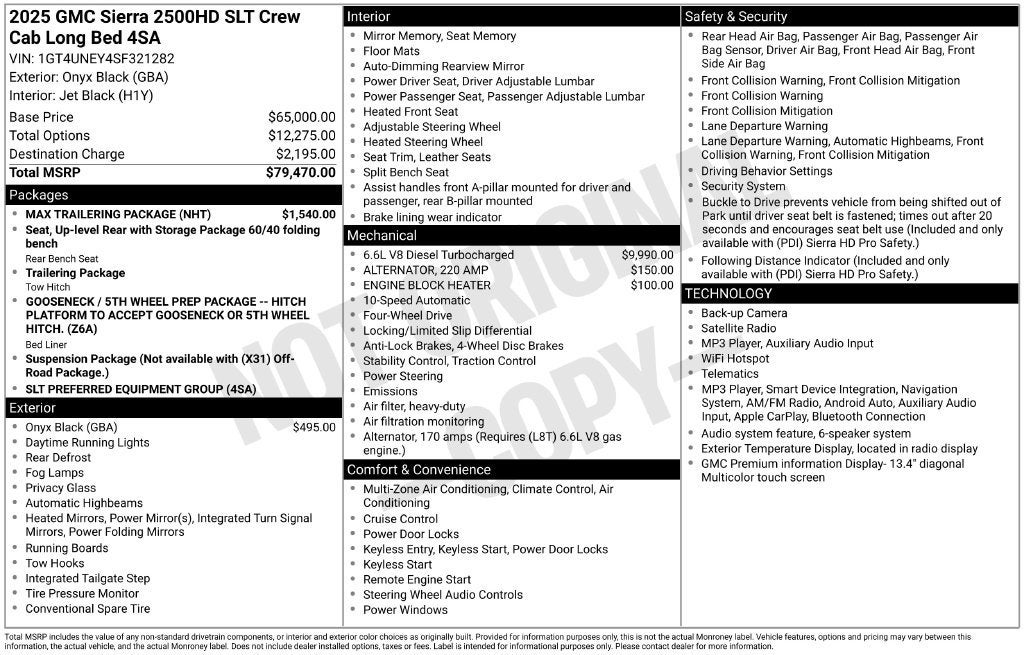 2025 GMC Sierra 2500 HD SLT