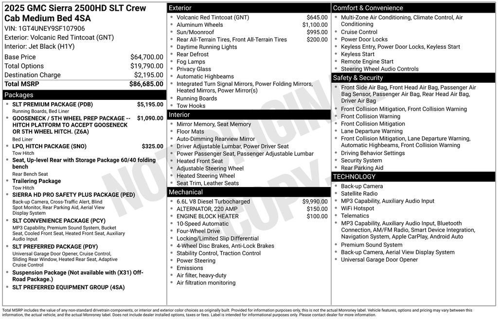 2025 GMC Sierra 2500 HD SLT