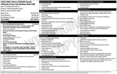 2025 GMC Sierra 2500 HD Denali Ultimate
