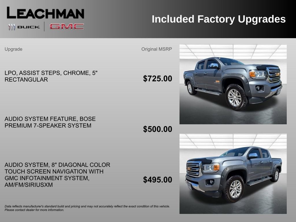 2018 GMC Canyon 2WD SLT