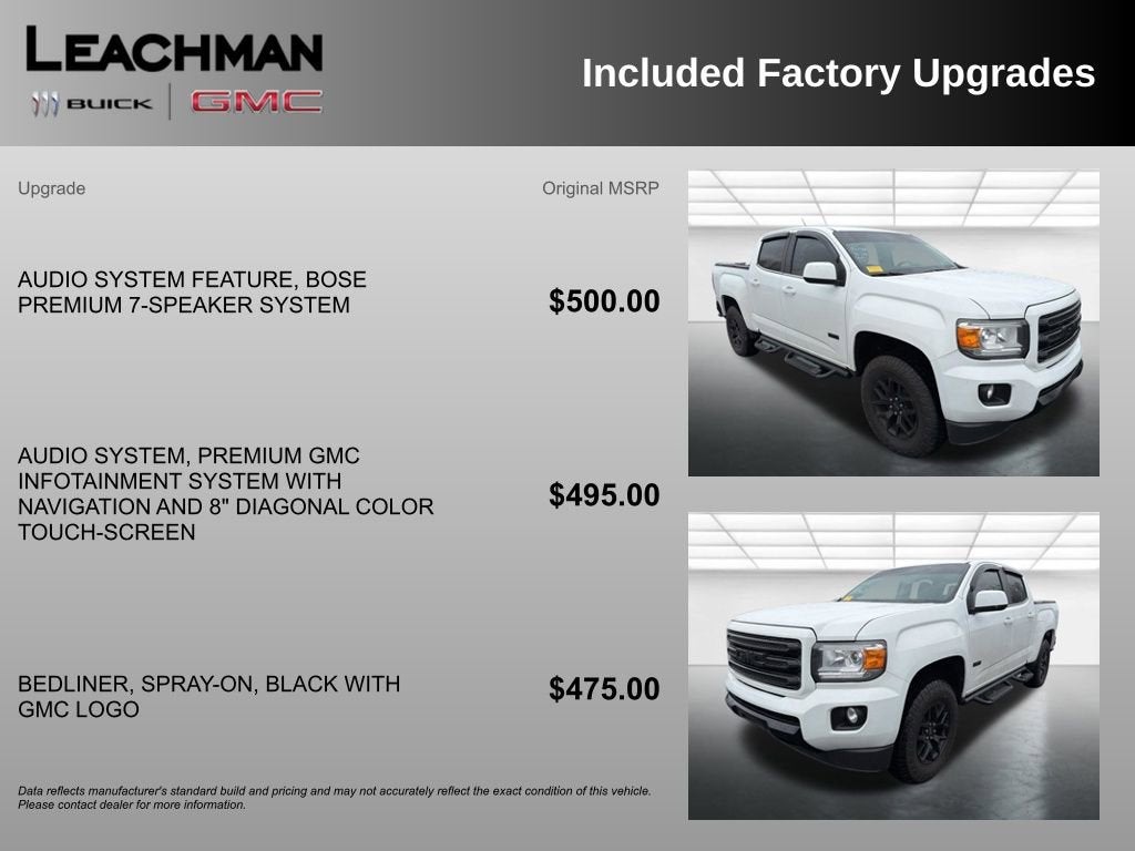 2019 GMC Canyon 4WD All Terrain w/Leather