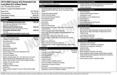 2016 GMC Canyon 2WD SLE