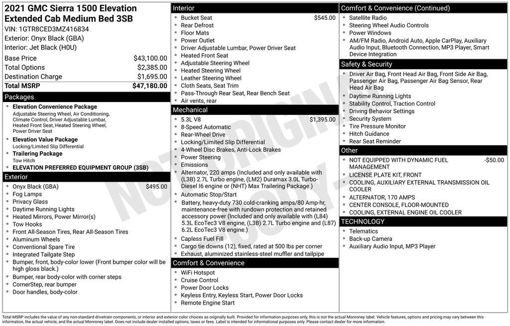 2021 GMC Sierra 1500 Elevation