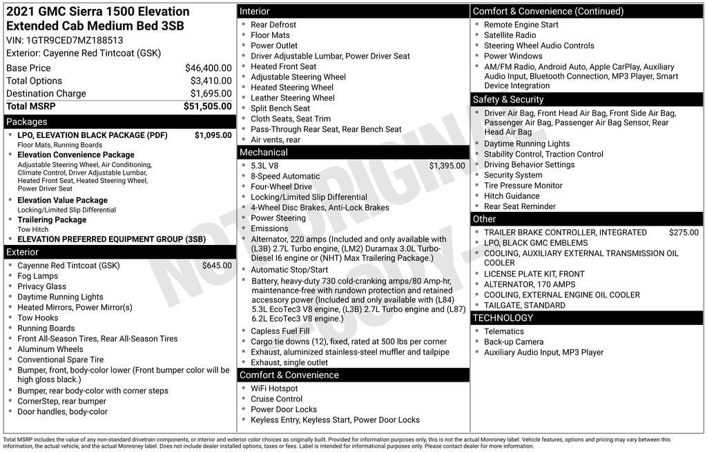 2021 GMC Sierra 1500 Elevation