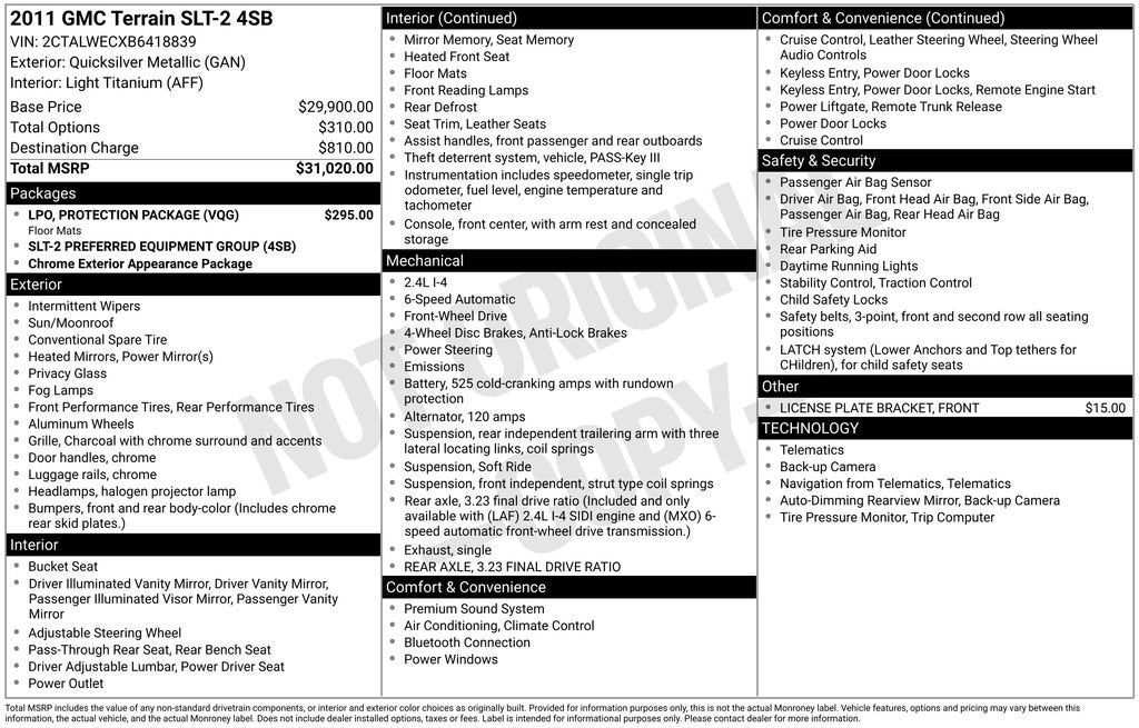 2011 GMC Terrain SLT-2