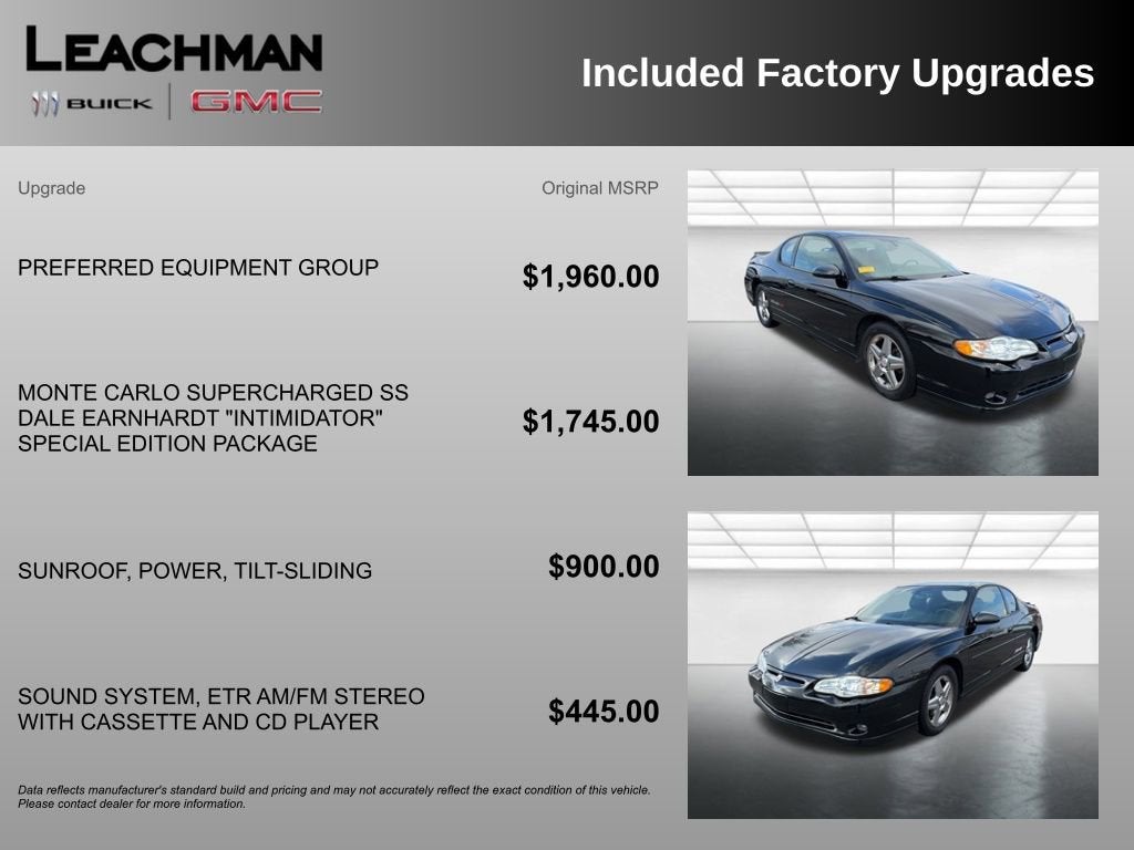 2004 Chevrolet Monte Carlo SS Supercharged