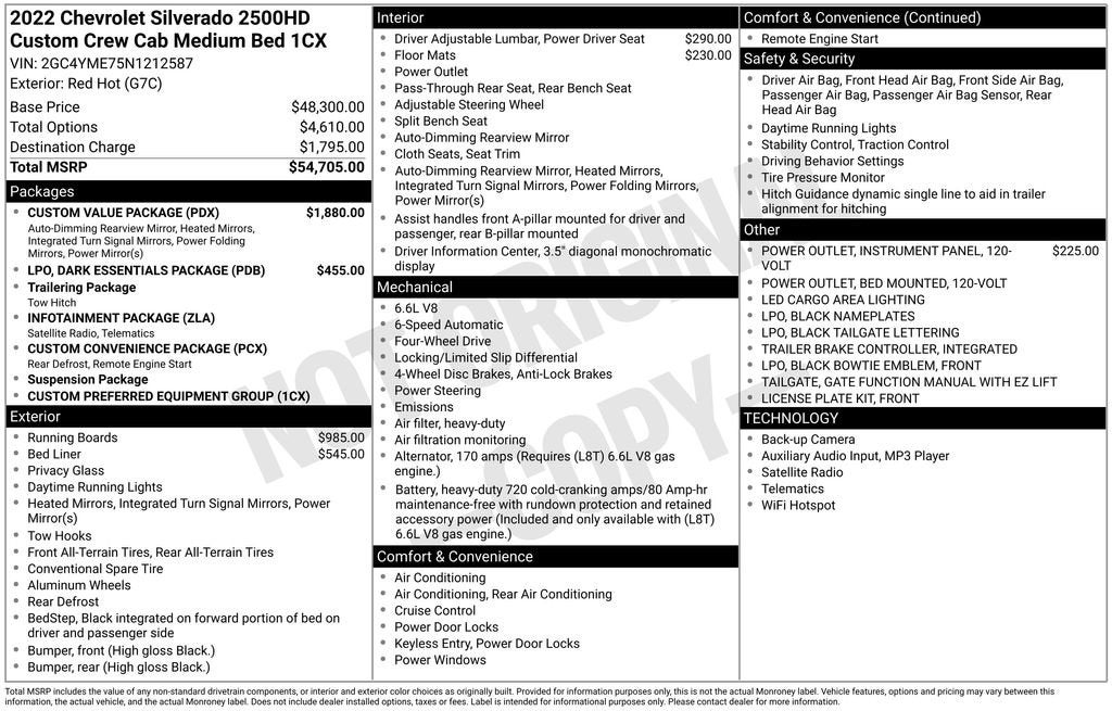 2022 Chevrolet Silverado 2500 HD Custom