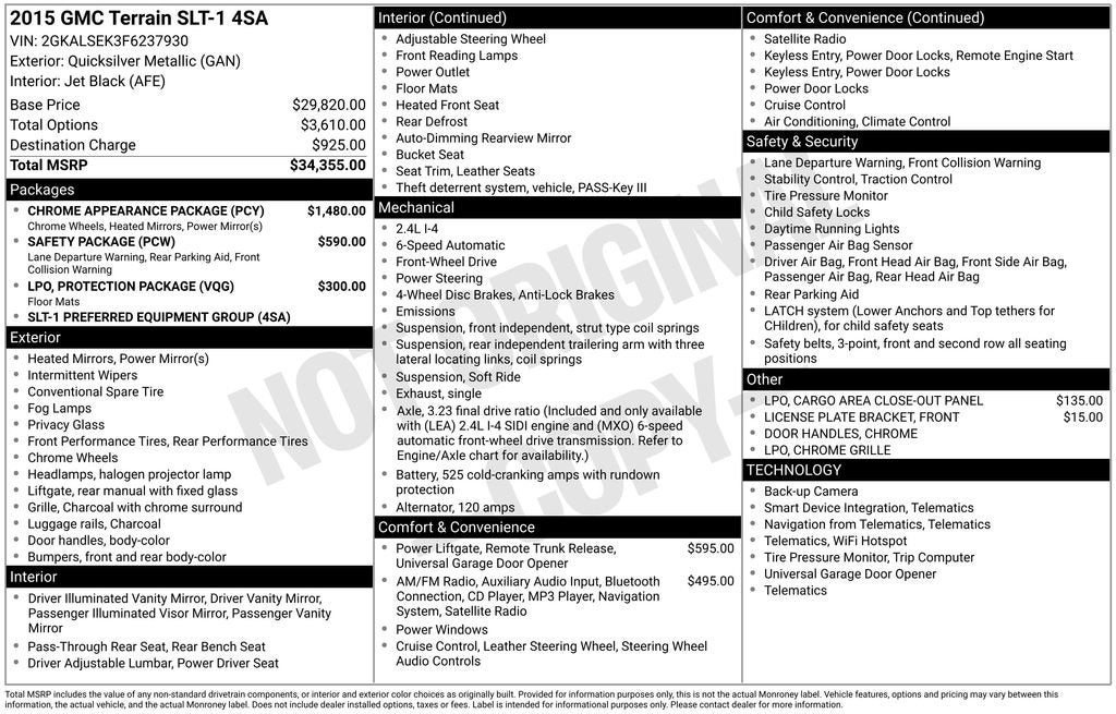 2015 GMC Terrain SLT