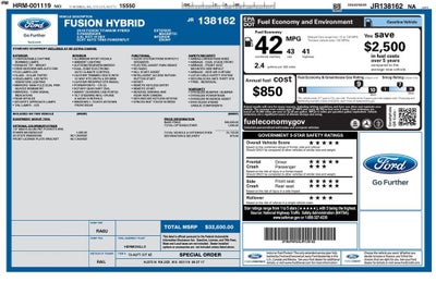 2018 Ford Fusion Hybrid Titanium