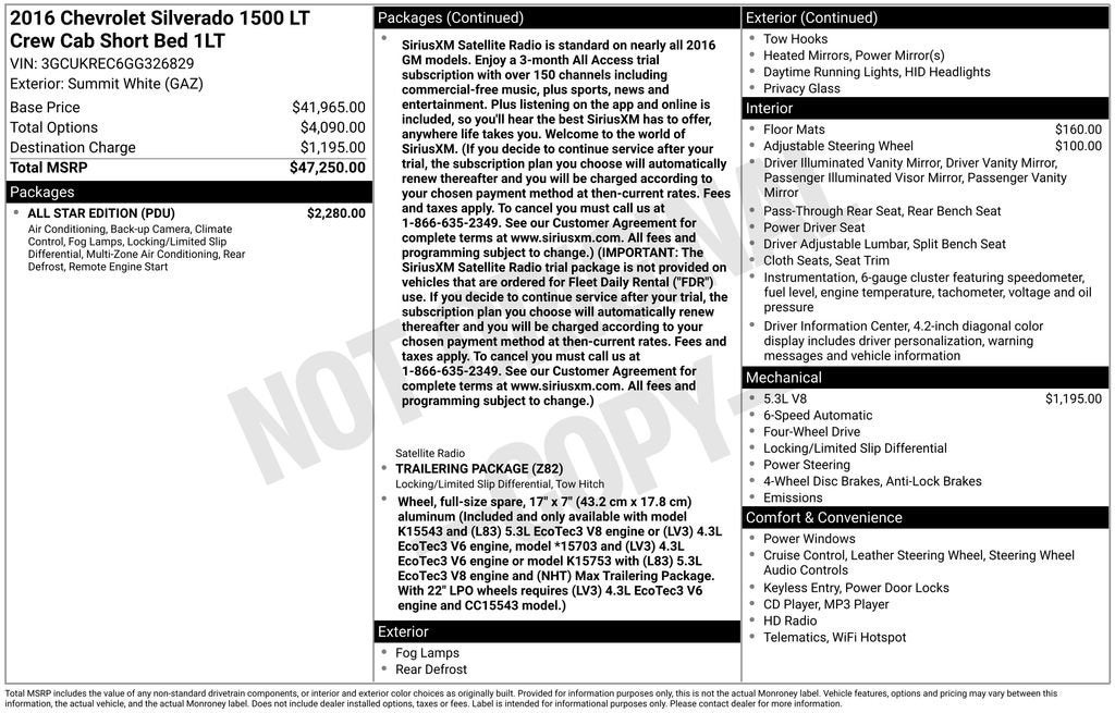 2016 Chevrolet Silverado 1500 LT