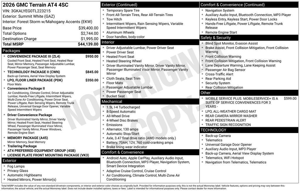 2026 GMC Terrain AT4