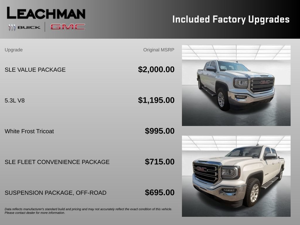 2018 GMC Sierra 1500 SLE