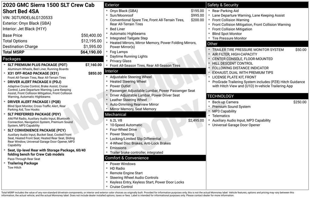 2020 GMC Sierra 1500 SLT