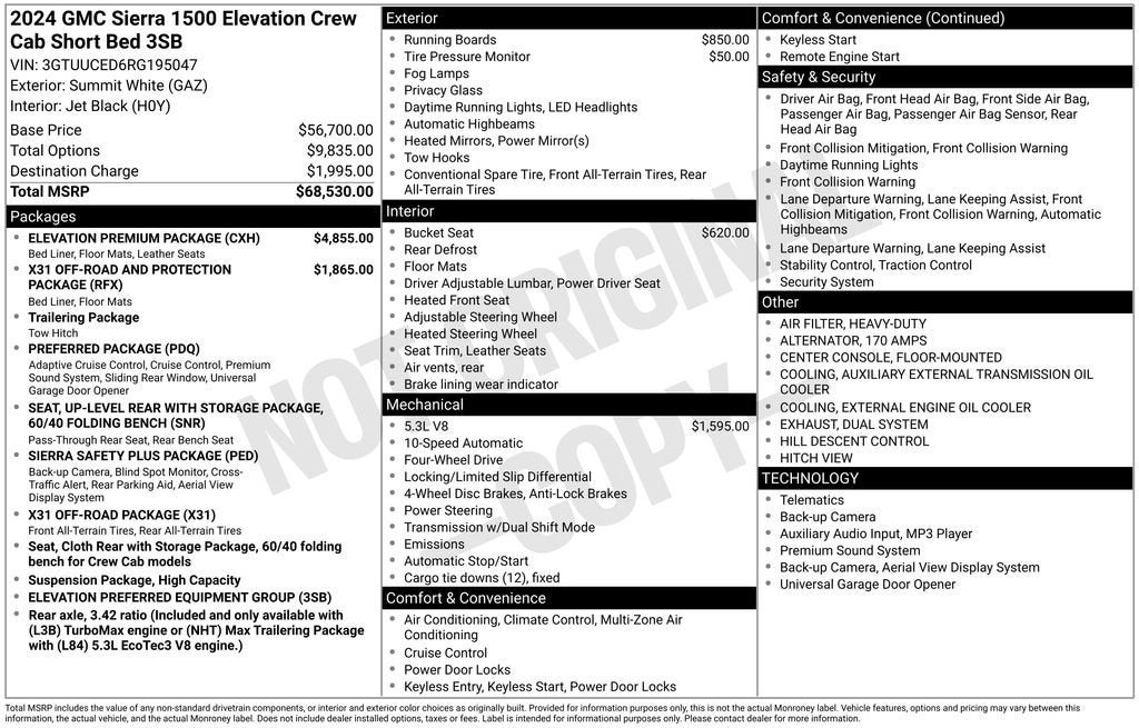 2024 GMC Sierra 1500 Elevation
