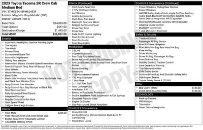 2023 Toyota Tacoma 4WD SR