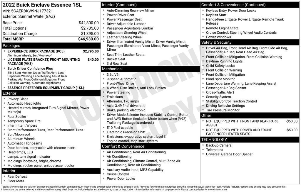 2022 Buick Enclave Essence