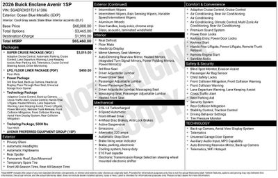 2026 Buick Enclave Avenir