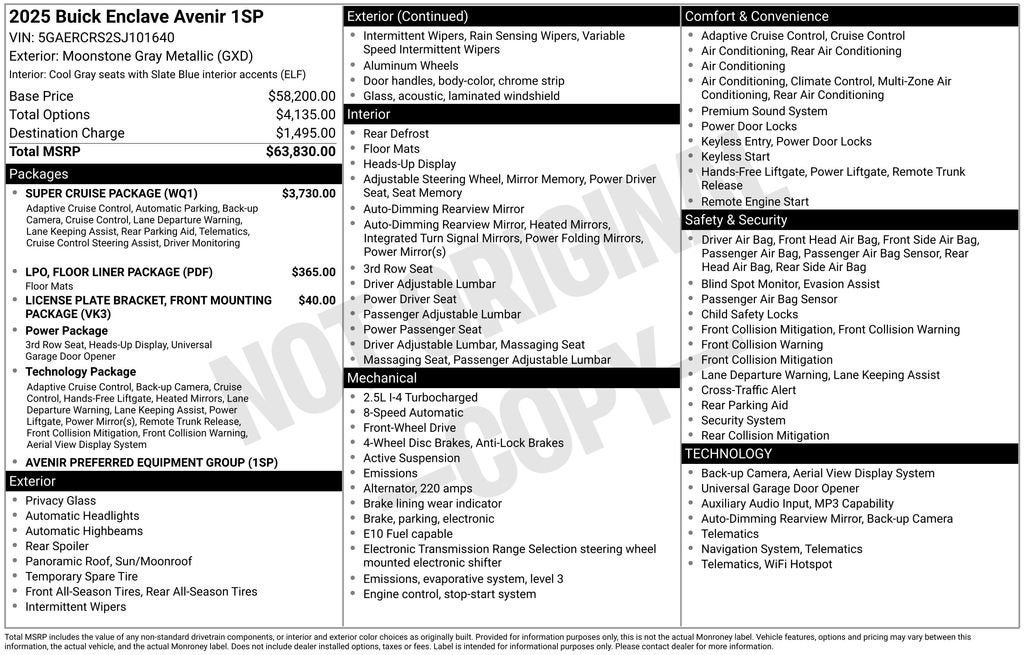 2025 Buick Enclave Avenir