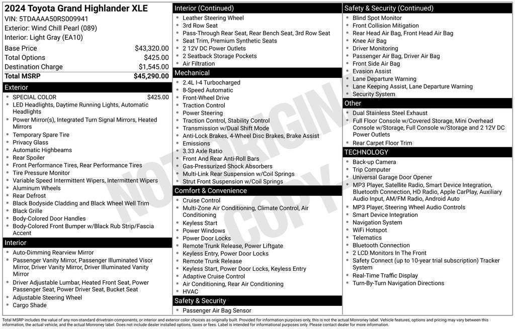 2024 Toyota Grand Highlander XLE