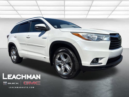 2016 Toyota Highlander Hybrid Limited Platinum V6
