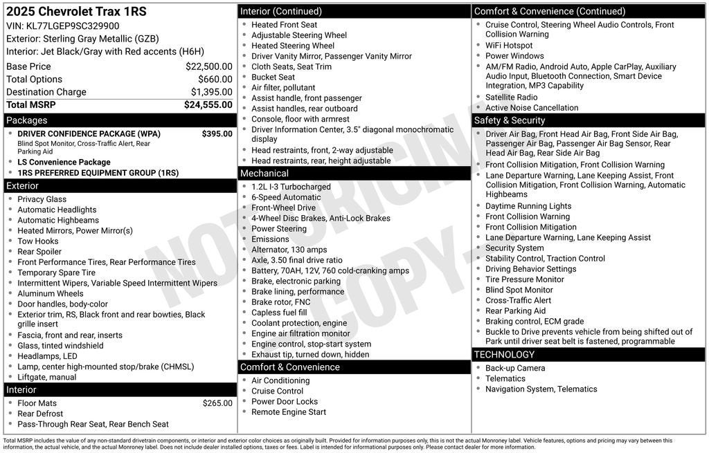 2025 Chevrolet Trax 1RS